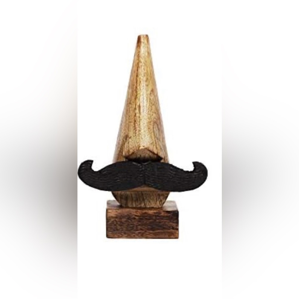 NEW Wooden Mustache Glasses Holder - Picture 2 of 3